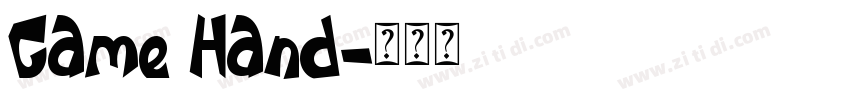 Game Hand字体转换